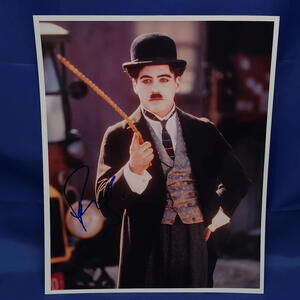 Robert Downey Jr. Signed 8x10 Photo Charlie Chaplin Costume Autograph